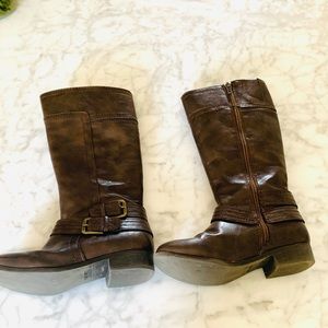 Girls Nine West leather boots